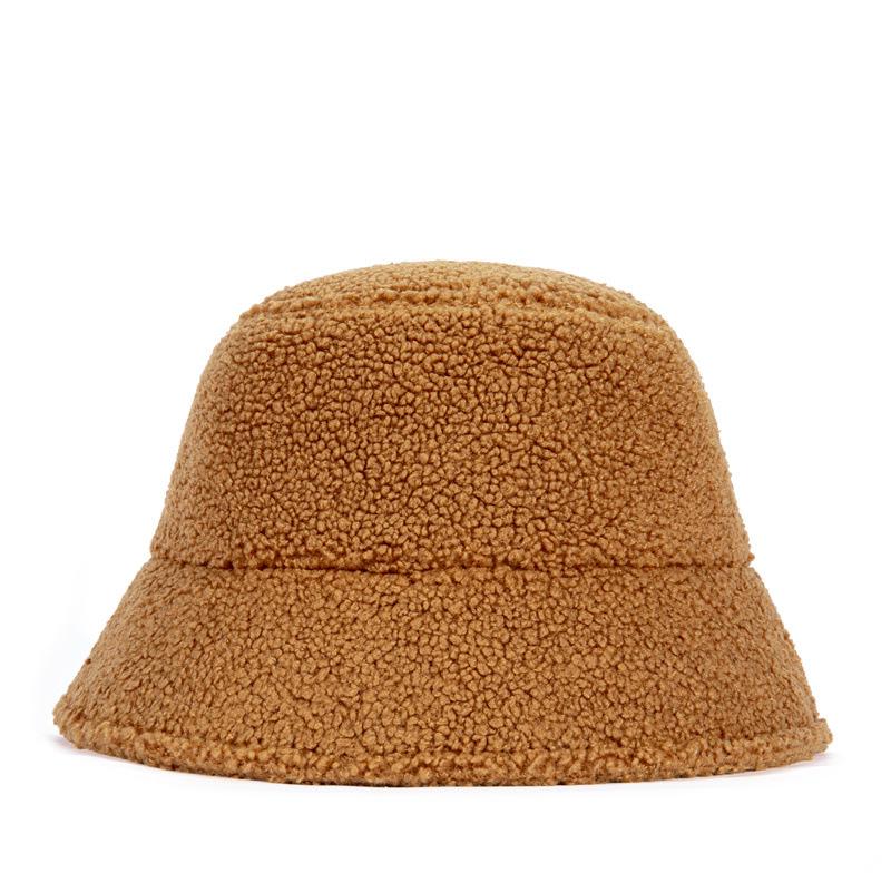 

Зимняя новая тенденция, имитация плюшевой овчины, рыболовная шляпа для мужчин и женщин, корейская версия, для путешествий на открытом воздухе, походов, теплая шляпа-ведро 56-61cm adjustable