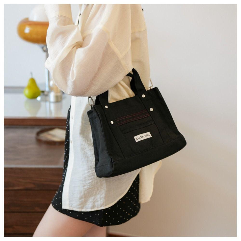 Handbag Canvas Bag Simple Cloth Crossbody Bag Casual Shoulder Bag  Boys