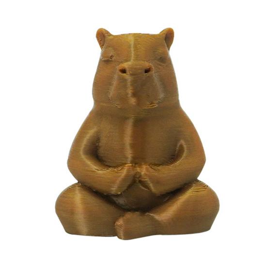 Meditation Cartoon Figure Hand Carved Wooden Small Animal Statue Desktop Mini Sculpture Decorative Handmade Ornament