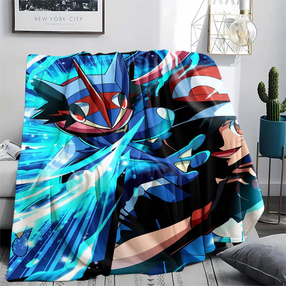 Flanelová deka s motivem Pokémonů, Vysoce kvalitní, Pohodlná pro všechna roční období, Domácí dekorace, Teplo a pohodlí, Perfektní jako dárek.