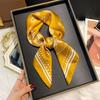 Silk Scarf 70 Imitation Silk Light Luxury Versatile Spring And Summer High-End Printing Women'S Professional Scarf Scarf