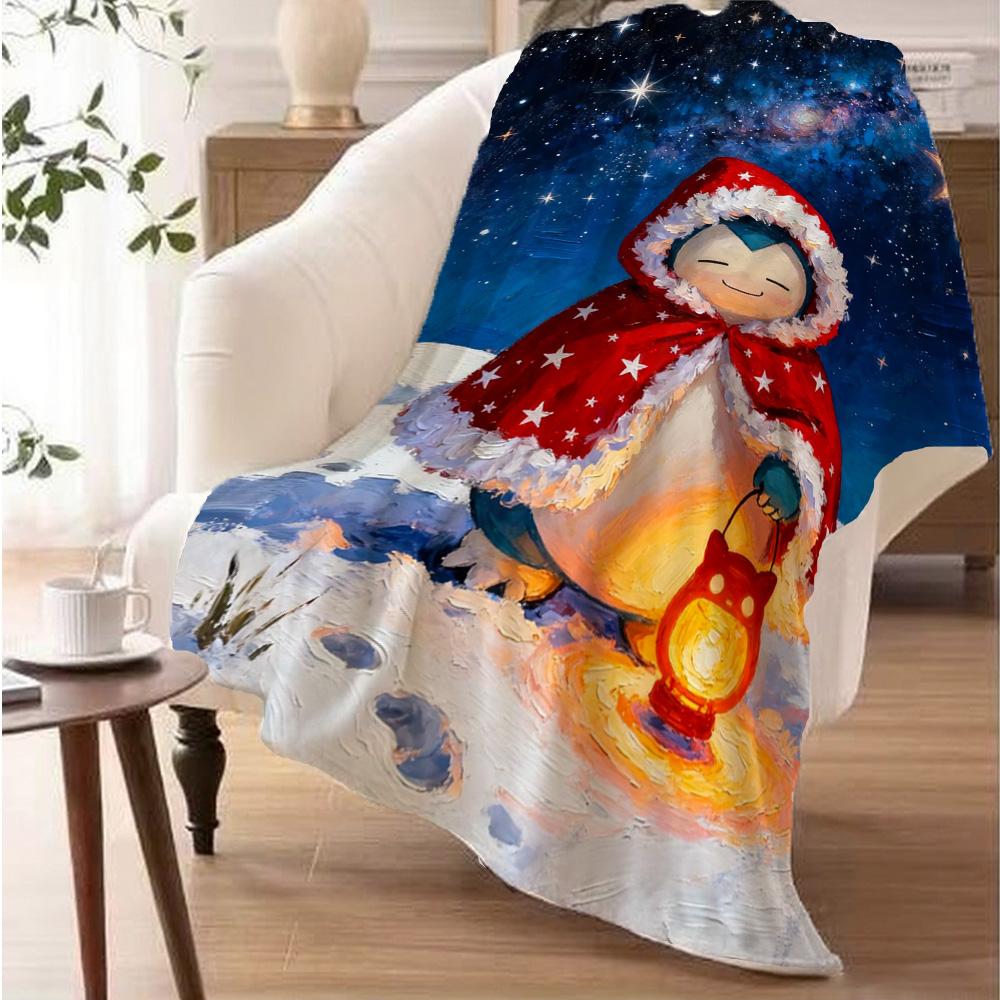 Home and Decoration Cute Fashion New Throw Blankets for Beds/sofa S-snorlax Blanket for Camping Christmas Blanket Best Gifts