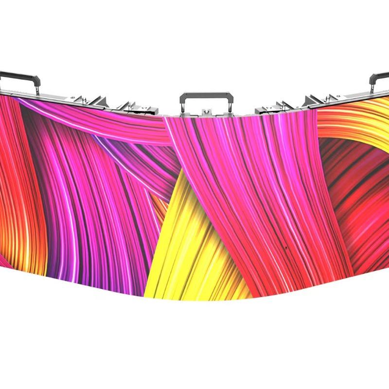 High-Definition Curved Flexible LED Display Screen for Indoor Conferences