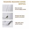 Washer-dryer cover Washing machine cover Polyester waterproof front load sunblock laundry silver coated dust cover