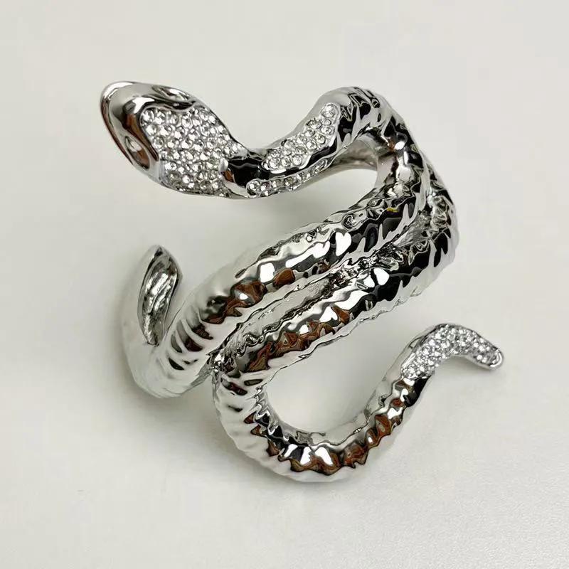 Retro Exaggerated Snake-shaped Bracelet Heavy Industry High-end Open Bracelet