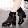 Rhinestones Mesh Hollow Breathable With Medium Heels Women's Sandals Sales 2025 Luxury Summer Offers Comfortable Ladies Shoes