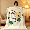 Character A-Avatar D-Duck Throw High-Density Short Plush Blanket Soft Skin-Friendly for Sofa Nap Air-Conditioned Room