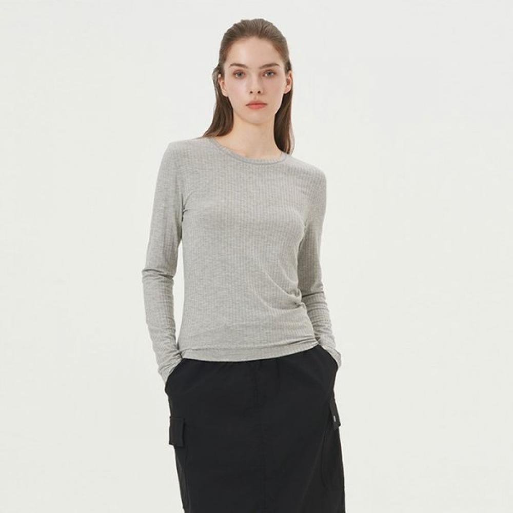 HuiT SofT Rib Slim Long Sleeve T shirT hTwTl5i03T