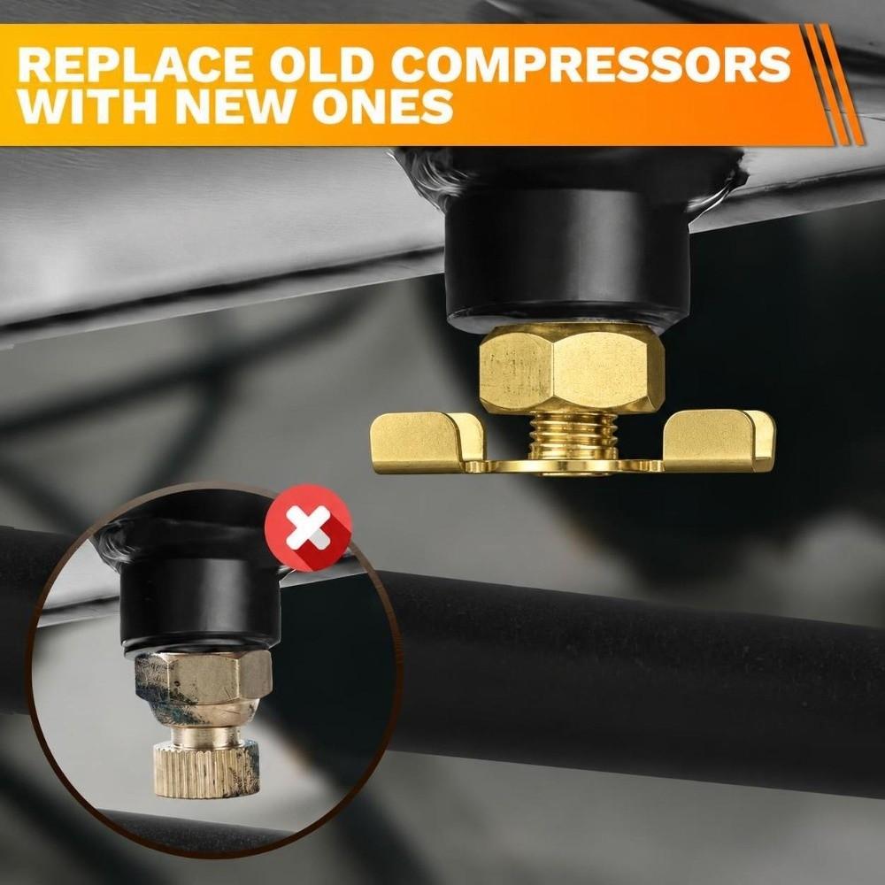 Brass Air Compressor Drain Valve 1/4 BSP Thread Drain Plug Valve for Condensate Blowdown Drainage