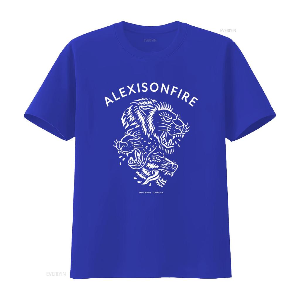 Alexisonfire Animal Print T Shirt Summer Longsleeve Holiday Birthday Christmas Zipper SweaT vintage Washed Stylish Stretched