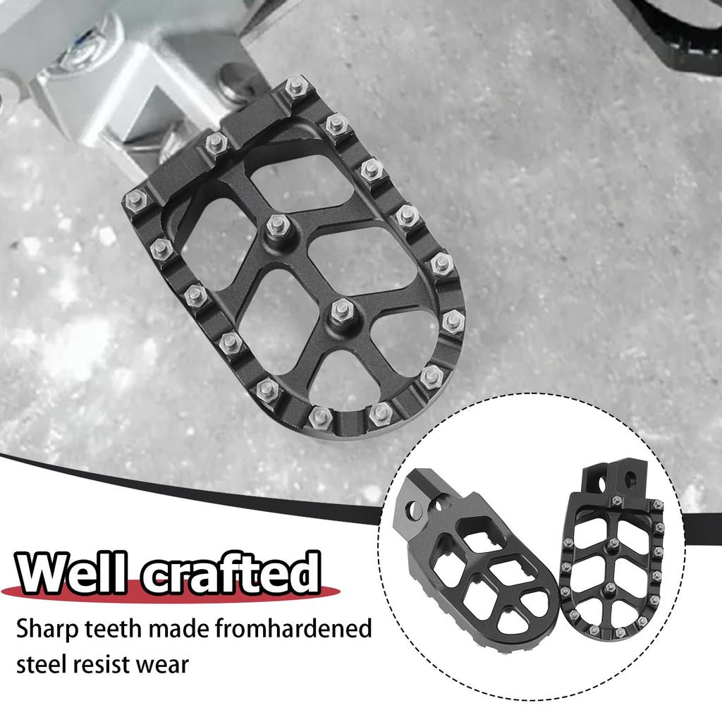 Baohatsu CNC Aluminum Billet Wide Footpegs Footrest for Yamaha with