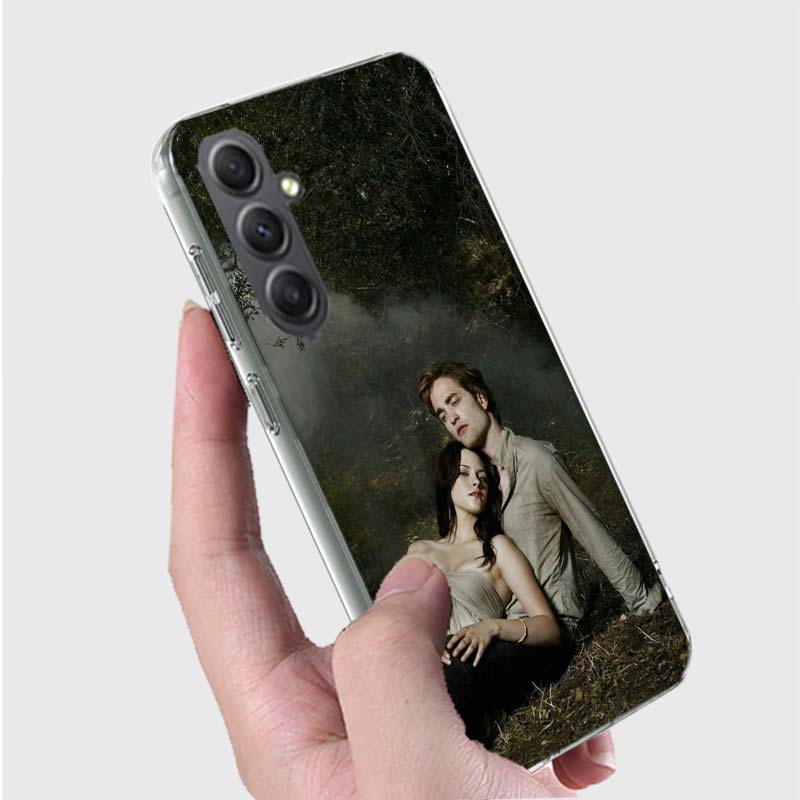 Team Edward Jacob Twilight Phone Case for Samsung A16 A26 A36 A56 A17 A37 A57 A07 A06 A02S A03 A04S A05S Galaxy Note 20 10 A50S