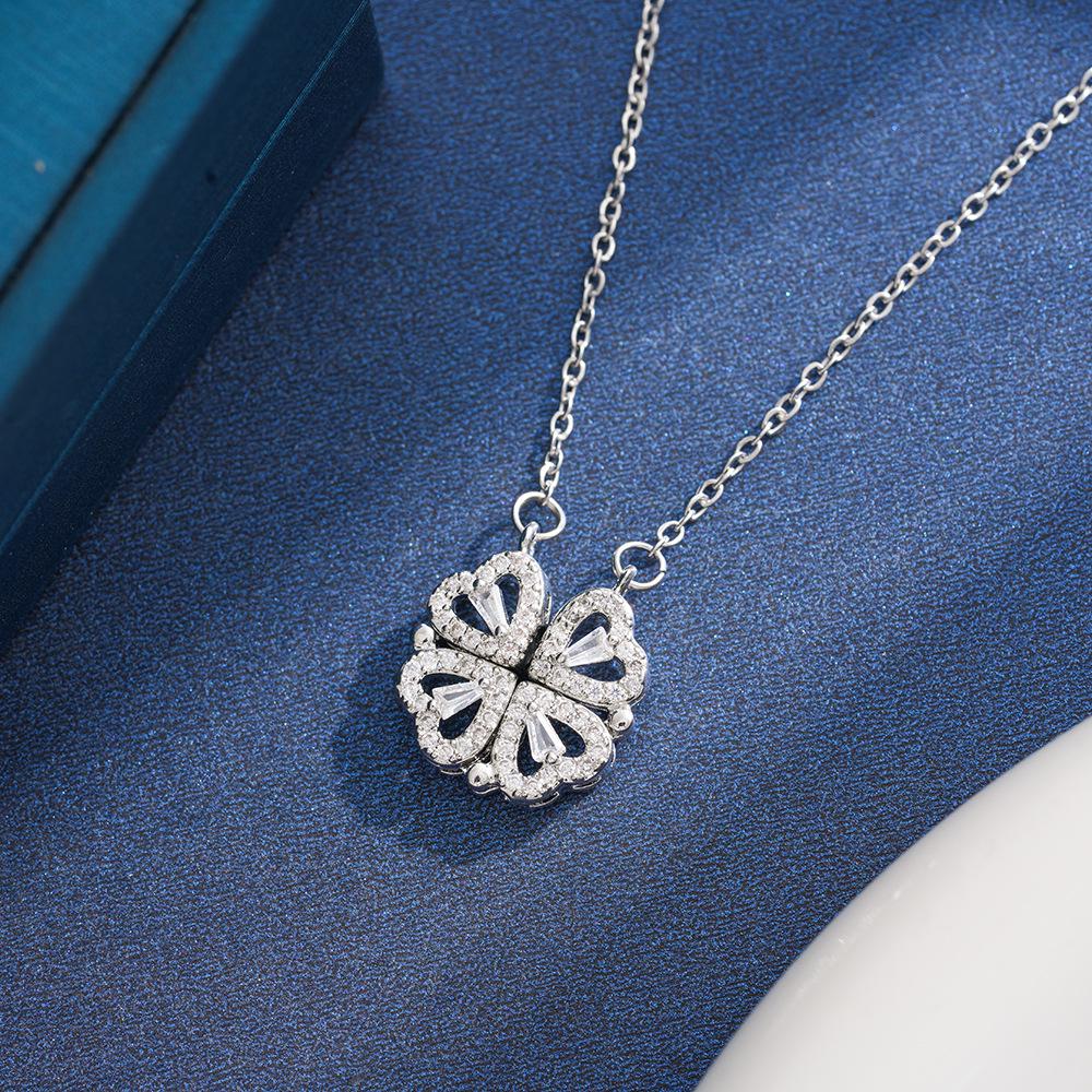 High-End Unisex Four-Leaf Clover Necklace - Trendy & Versatile 2026 Style for Women