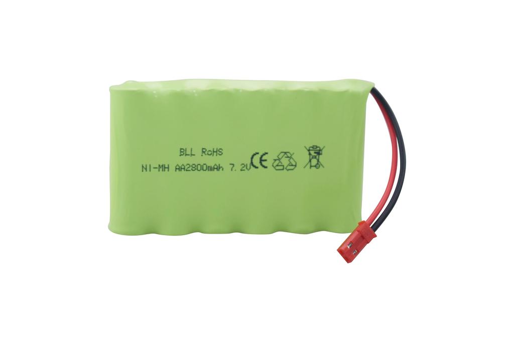 2 SZT. Akumulator AA Ni-MH 7.2V 2800mAh z opaską, wtyczką JST-2P i kablem USB do ładowania dla TR-211, TR-212, TR-215, 550, Nowa Wersja Pilotów