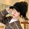 Korean Style Fashionable and Versatile Face-showing Plush Hat Autumn and Winter Windproof Warm Air Top Baseball Cap Outdoor Casual Ear Protection Hat