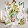 W-Winx C-Club Blanket Beauty Girl Print Flannel Blanket for Home Living Room Bedroom Decor New Year Christmas Gift for Kids