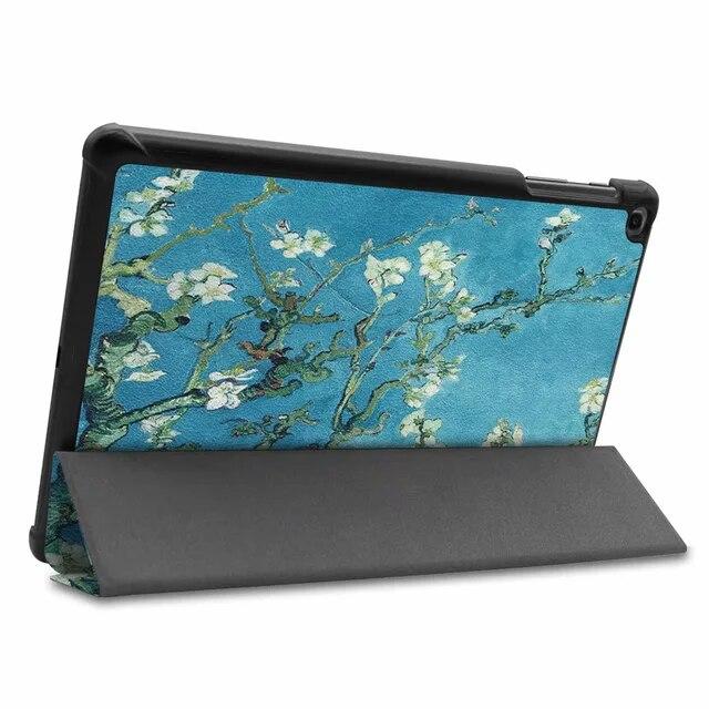 Pouzdro pro Samsung Galaxy Tab A 10.1 2019 Pouzdro T510 / T515 Ultra Slim Kožený magnetický stojánek Kryt SM-T510 SM-T515 Funda Capa