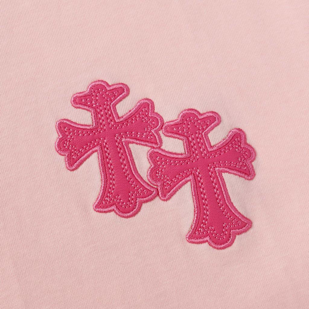 9988 CHROME HEARTS 2025 Summer New High Quality Cotton Round Neck Loose Large Size Men's and Women's T-shirt Couple T-shirt