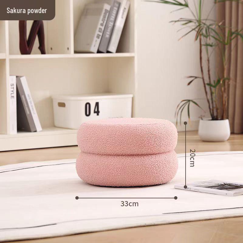 Круглый табурет из овечьей шерсти - Детский диван Простая подушка и Сиденье для переобувания 1980₽