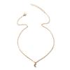 Diamond pendant necklace European and American alloy simple versatile jewelry women's five-pointed star moon collarbone chain