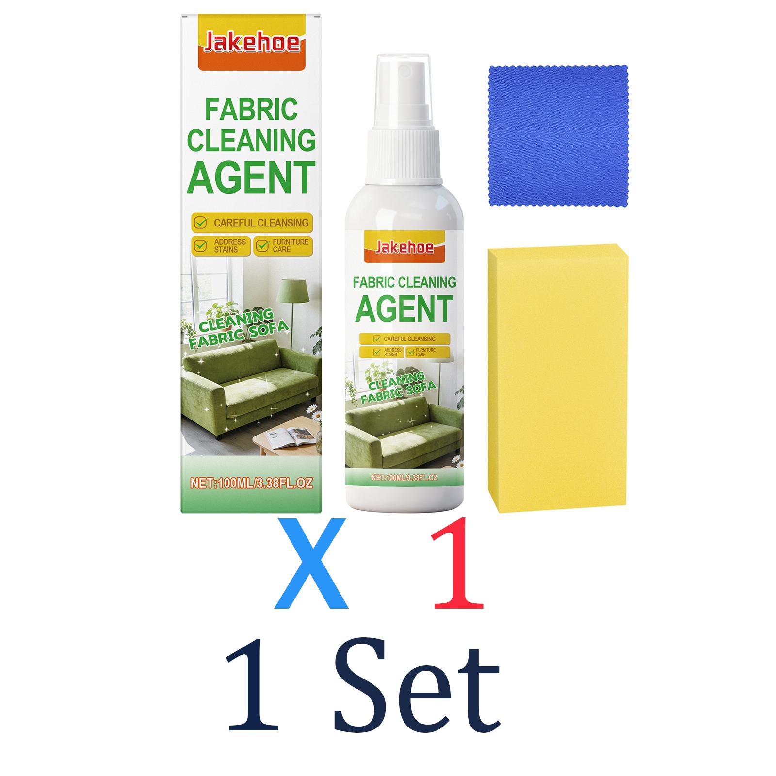 Fabric Dry Cleaner Upholstery Stain Remover Curtain Carpet Cleaner Gentle Fabric Care Couch Deep Cleaning Sofa Maintenance Kit 1 Set