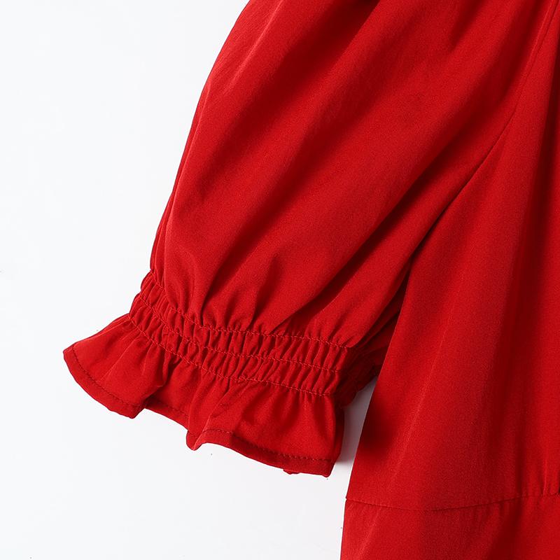 MIXMAX Casual Versatile Temperament Short-Sleeved Dress