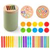 Baby Montessori Toys Rainbow Color Sorting Fine Motor Toy Shape Matching Sensory Toys Early Educational Puzzle Toys For Toddlers