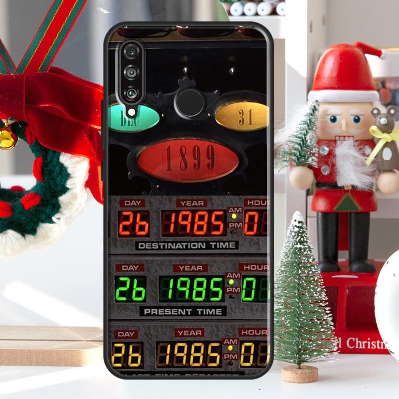 Back To The Future Time Machine For Huawei Nova 9 10 SE 11 Pro Y60 Y70 Y90 Y61 Y91 Y72 Y73 12i 11i 8i P20 P30 P40 Lite Case