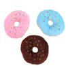 Tugging Cotton Sound Animal Play Pet Squeaker Pet Toys 3 Color Donut Dog Toy