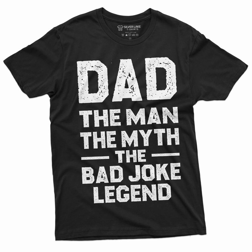 

Men s Dad bad joke legend funny T-shirt Father s day Papa daddy Father gift Tee L
