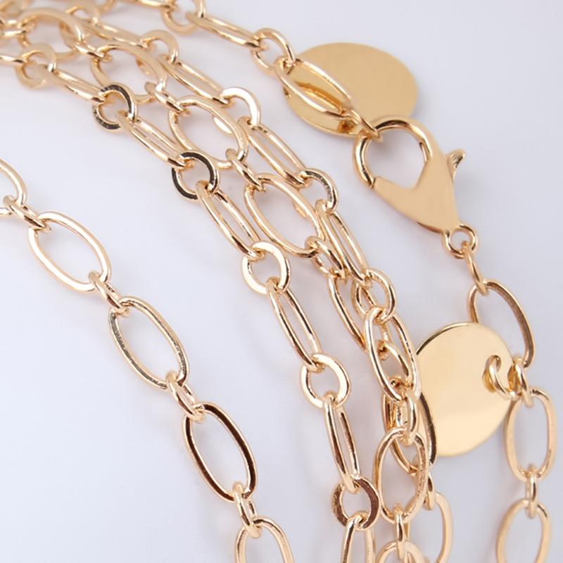 Fashionable Women's Mini Metal Dress Waist Chain Belt Sequins All Match Casual Elegant Clothing Thin Chain Belt