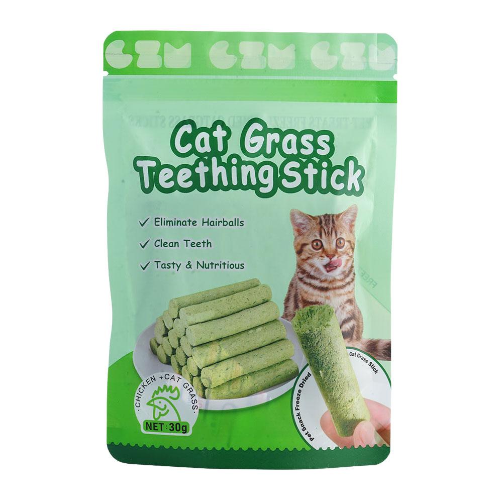 Cat Grass Teeth Grinding Stick Pet Snack Hairball Removal Sticks Ready To Eat Cat Baby Teeth Cleaning Stick Improve Digestion