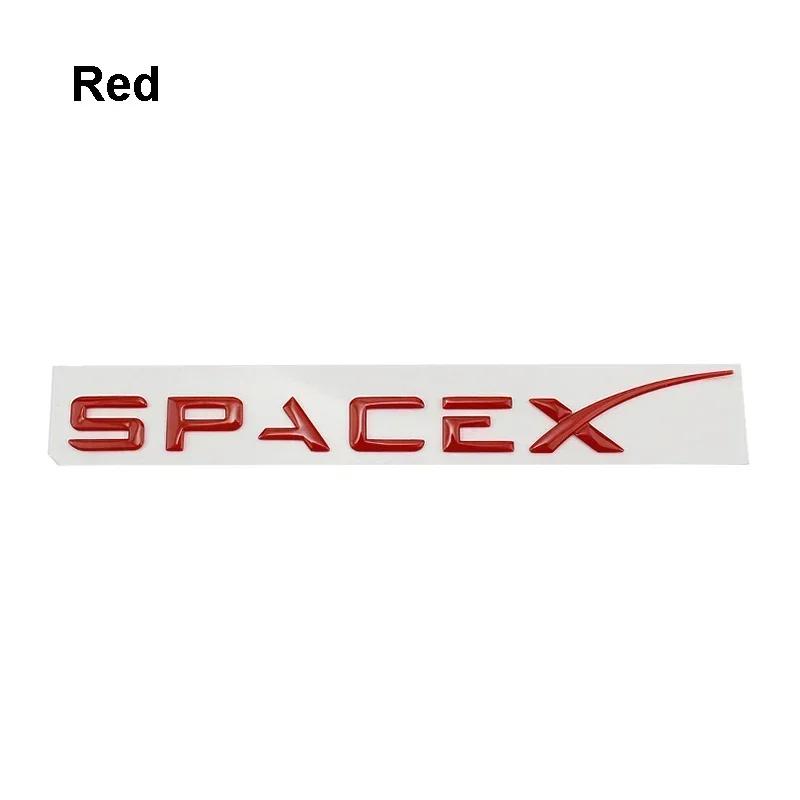 Car Sticker 2025 New Tesla ABS Car Rear Trunk Emblem for Tesla Model 3 Model S X Roadster SpaceX Refitting Badge Lettering Decal