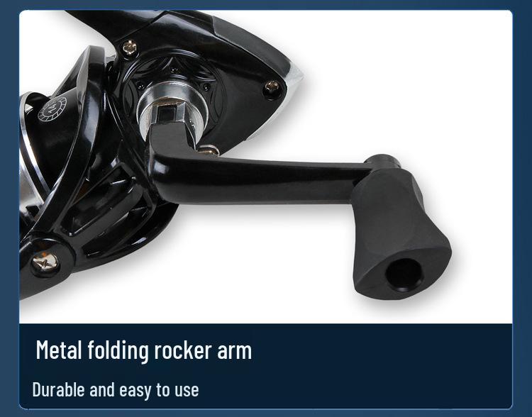 Universal Metal Spinning Fishing Reel with Long Cast and Lure Fishing Features