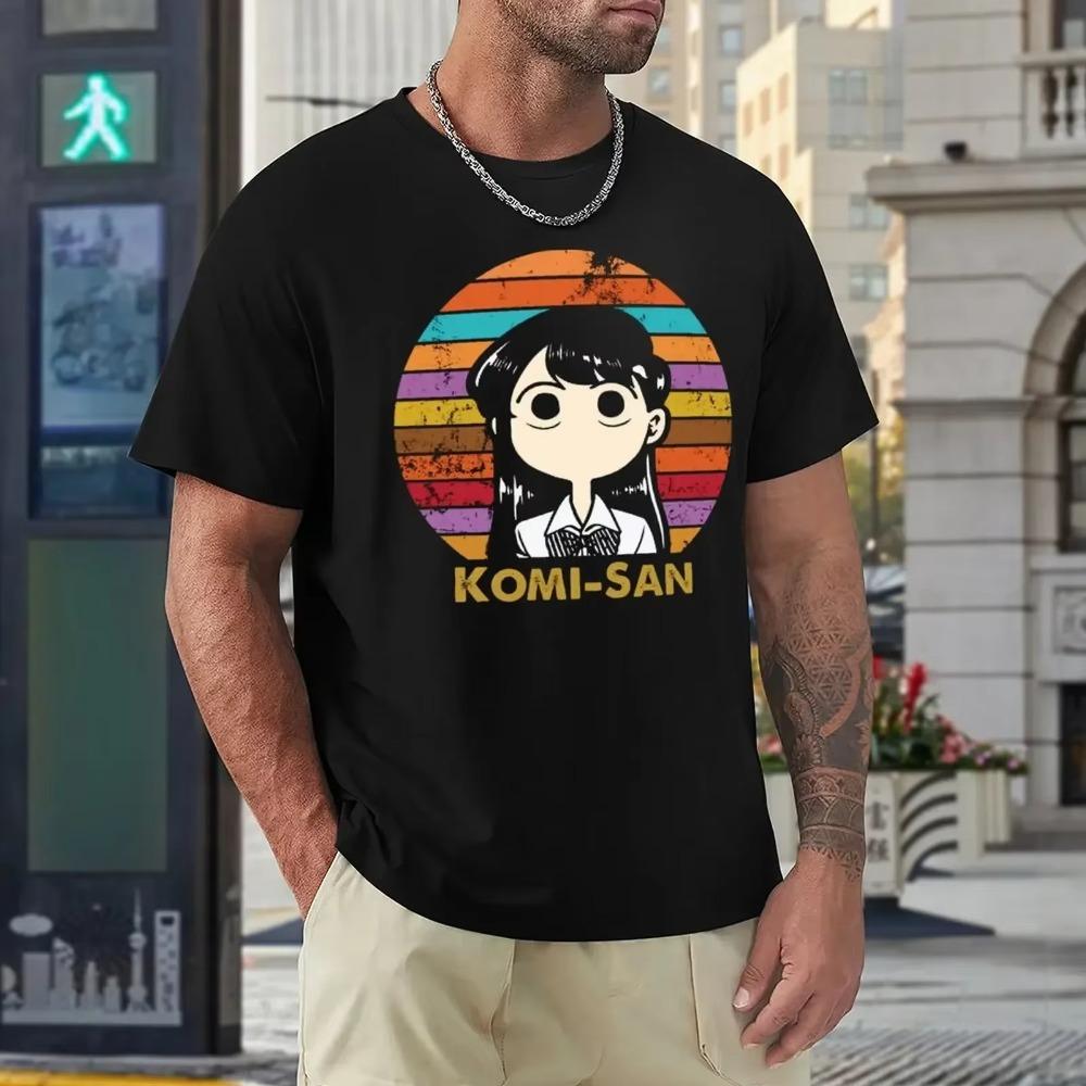 Komi Can T Communicate Komi San Retro KOMI SAN Harajuku T-shirt Campaign Top Tee Classic Humor Graphic Fitness USA Size