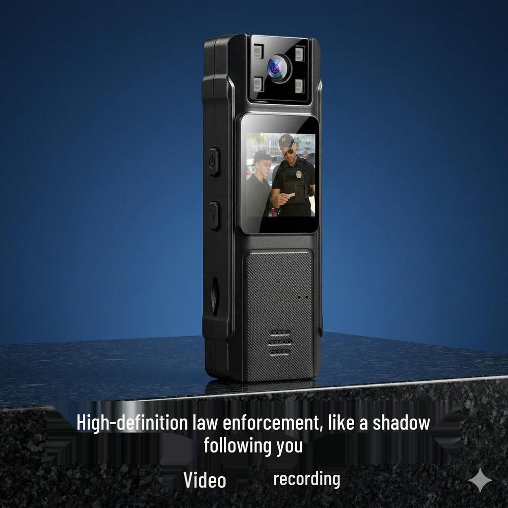 HD WiFi Law Enforcement Recorder with Screen & Clip Camera for Security Patrol