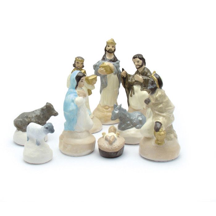 Latex Molds - The Crèche - Set of 9 - Reusable - For Plaster and Ceramic - Mixed