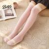 Warme Wintersocken 1 Paar Damen Oberschenkelhoch für den Winter, Verdickte Korallenfleece Bein Samt Wärmer Lange Strümpfe, Flauschige Over-the-Knee-Stiefel Mädchen