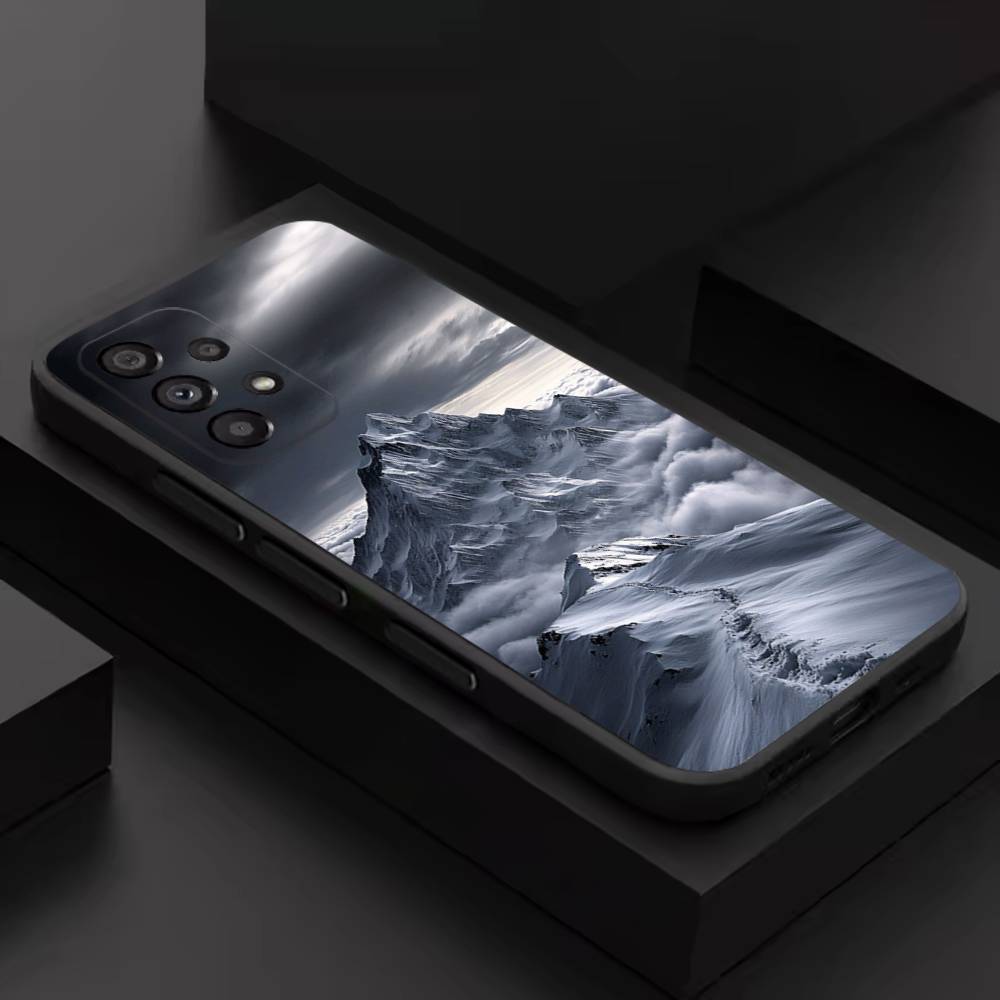 

Snow Mountain Scenery Design Phone Case For Samsung S 9,10,21,30,22,23,24,25,26,Ultra,Plus,Lite,FE,4,5G Black Soft Case SamsungS22plus5G