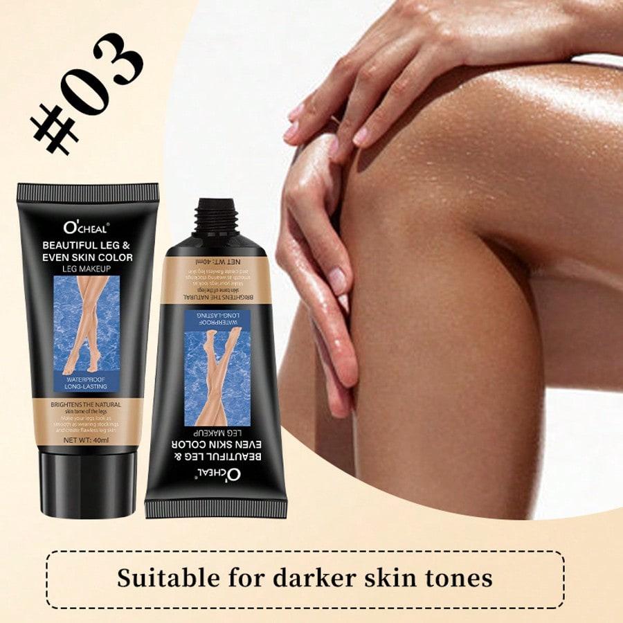 40ml Leg Makeup Long-lasting Waterproof and Anti-Transfer Concealer Even Skin Tone Wheat Tan Brown Liquid Foundation