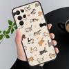 Phone Case For Samsung A55 A16 A56 A36 A35 A15 A53 A54 A33 A34 A25 A05S A52 A52S A14 A26 A71 Cartoon Black Cats