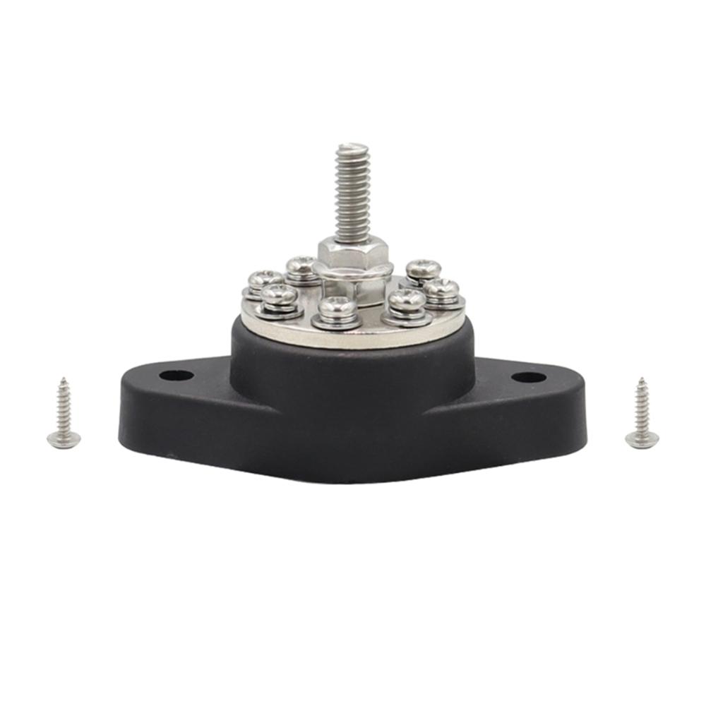 Battery Junction Post Bus Bar Power Distribution Block Single M6 Stud Terminal