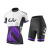 LIV Cycling Wear Women's Team Edition Short-sleeved Set Sweat-wicking Breathable