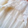 Spring and Autumn Women's Skirt Lace Splicing Polka Dot Super Fairy Saree Cake Half-body Skirt
