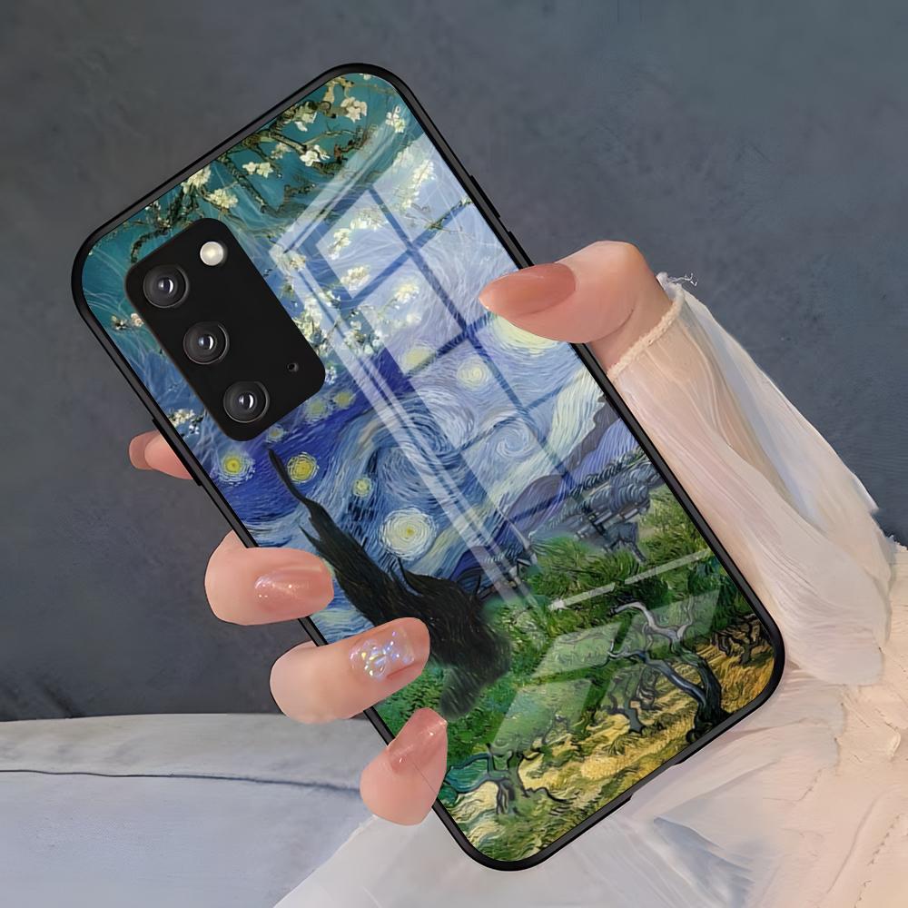 Van Gogh Oil Paintings Phone Case For Samsung S26 S25 Plus S20 S20 Plus S22 Ultra S23 FE S21 Plus S21 Ultra Glass Cover