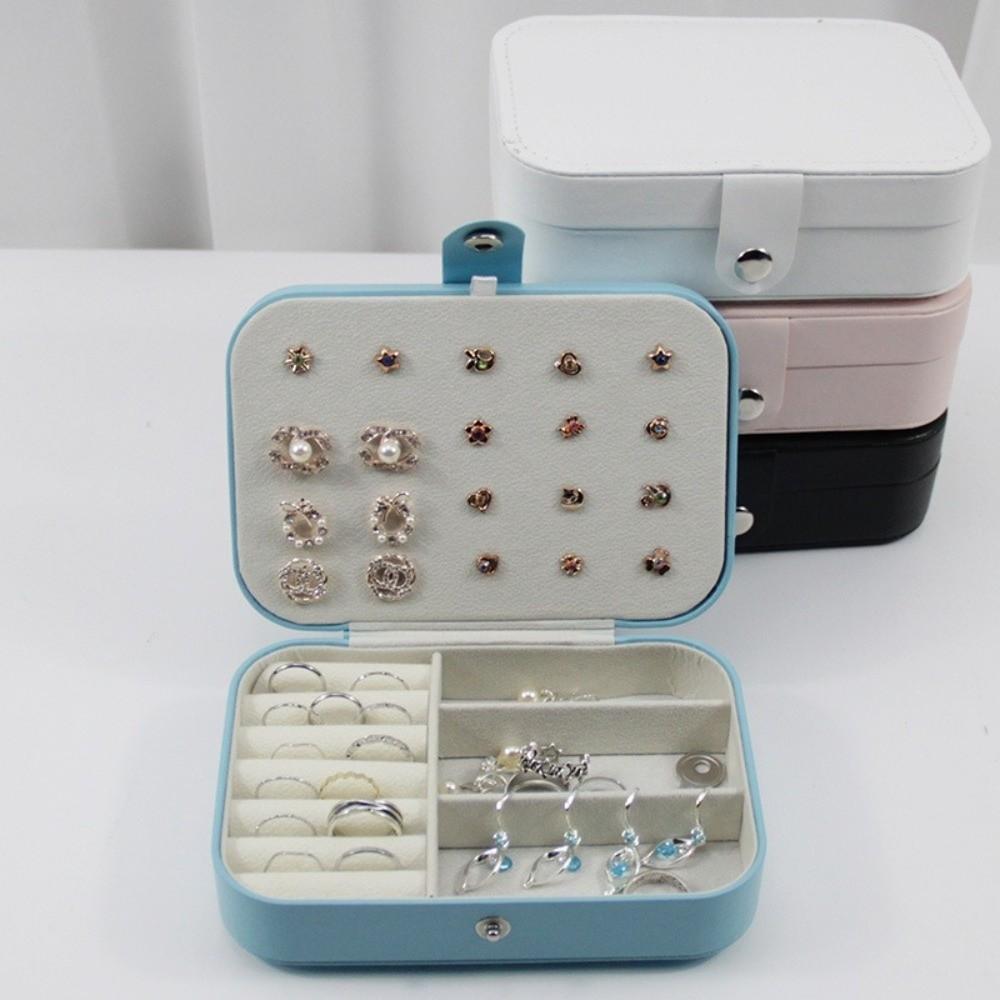 Small Size Jewelry Box Multi Compartment Travel Jewelry Organizer Jewelry Storage Holder Home Use