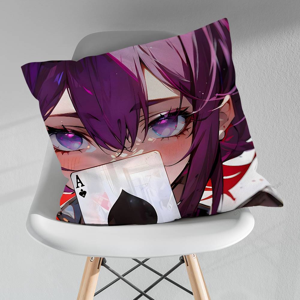 HHonkai Star Rail KKafka Verschiedene Größen Quadratische Kissenhülle Für Auto Zuhause Schlafzimmer Dekor Geburtstag Geschenk