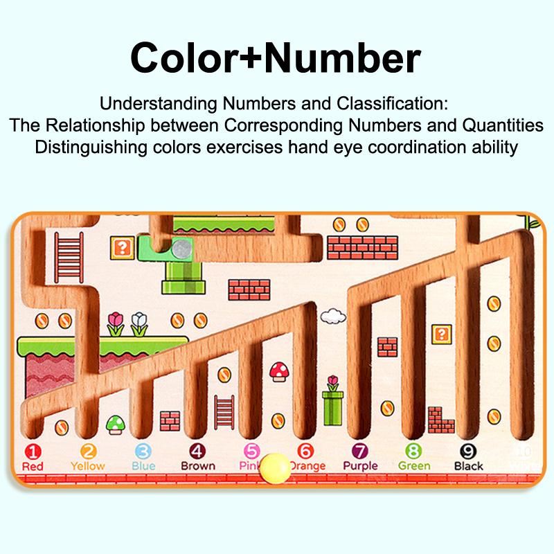 Children'S Magnetic Maze Ball Running Pen Running Logical Thinking Concentration Training Early Childhood Education Toys