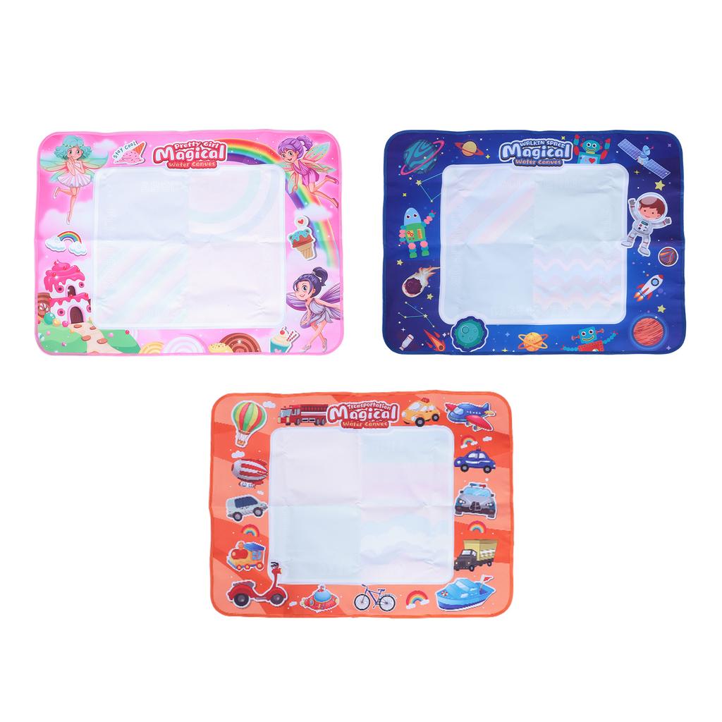 Barn Tidlig Læring Vannlerret Stort Gjenbrukbart Vaskbart Barn Vann Doodlekart for Hjem Utendørs