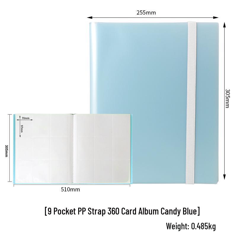 9-Grid Large Capacity 360 Card Slots Album for Game and Ultraman Cards